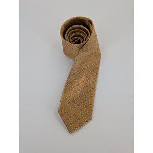 NWT JOS A. BANK Yellow Floral Neck Tie 100% SILK HERITAGE‎ COLLECTION
